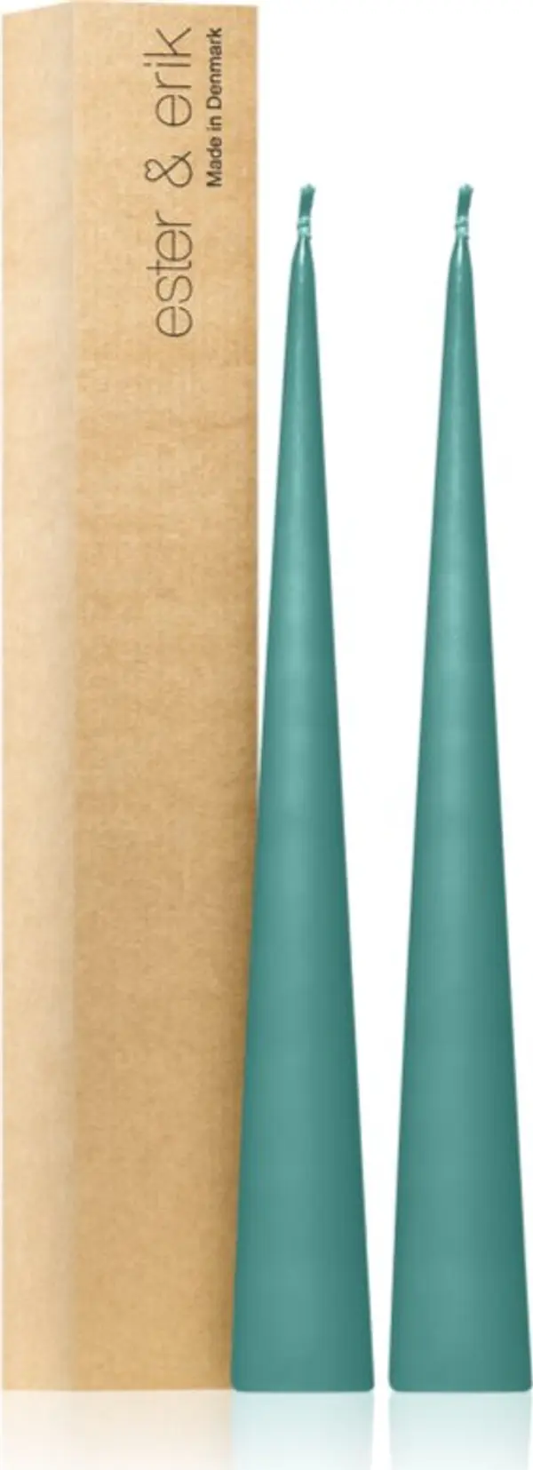 ester & erik ester & erik cone candles agave (no. 02) свещ 2x37 см