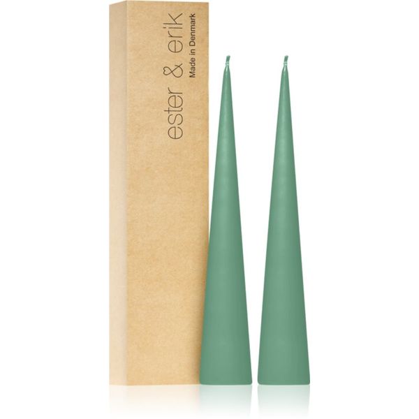 ester & erik ester & erik cone candles cool mint (no. 55) свещ 2x25 см