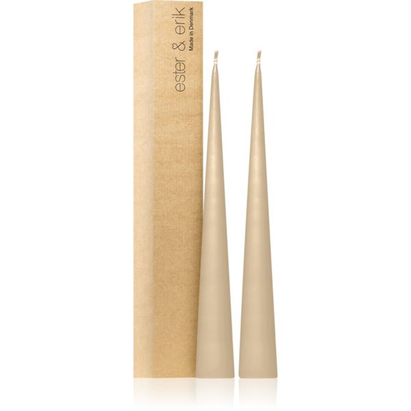 ester & erik ester & erik cone candles melon sorbet (no. 19) свещ 2x37 см