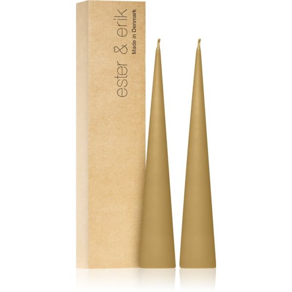 ester & erik ester & erik cone candles sunglow (no. 04) свещ 2x25 см