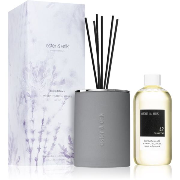 ester & erik ester & erik room diffuser white thyme & moss (no. 42) aроматизиращ дифузер с пълнител 300 мл.