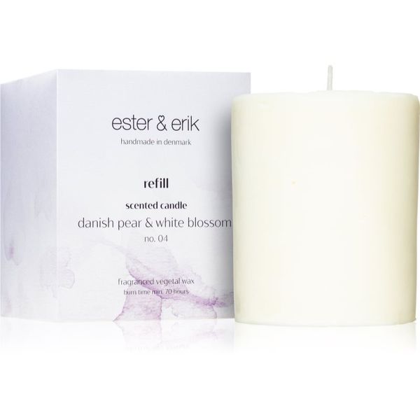 ester & erik ester & erik scented candle danish pear & white blossom (no. 04) ароматна свещ  резервен пълнител 350 гр.