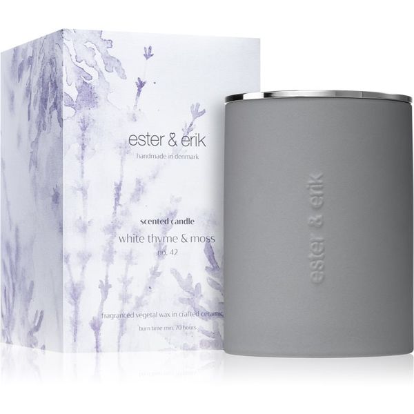 ester & erik ester & erik scented candle white thyme & moss (no. 42) ароматна свещ 350 гр.