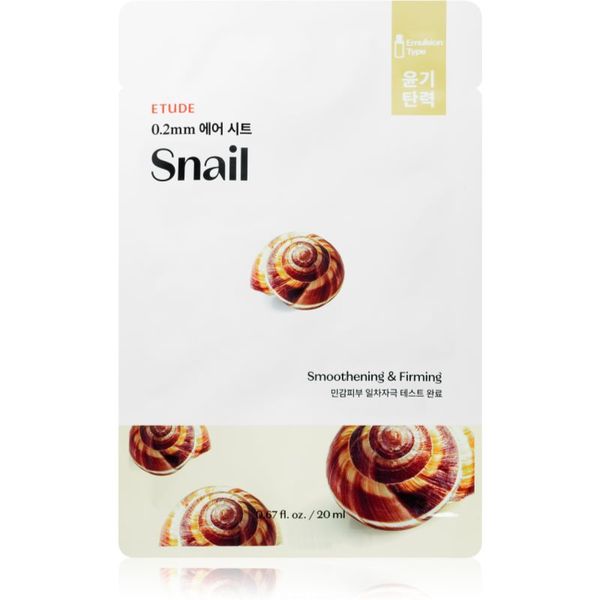 ETUDE ETUDE 0.2 Therapy Air Mask Snail изгаждаща платнена маска с екстракт от охлюв 20 мл.