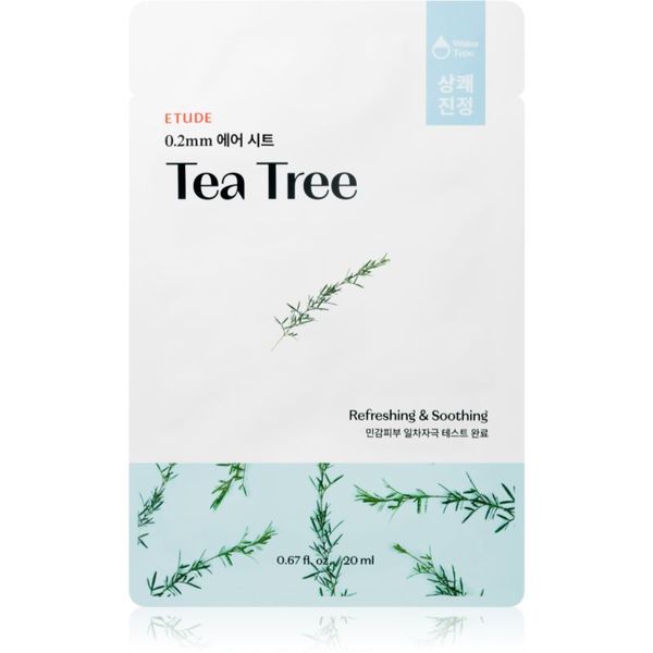 ETUDE ETUDE 0.2 Therapy Air Mask Tea Tree успокояваща платнена маска с освежаващ ефект 20 мл.