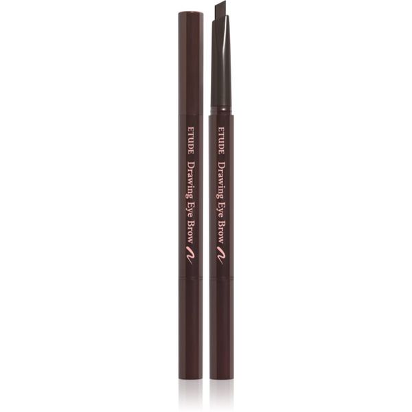ETUDE ETUDE Drawing Eye Brow молив за вежди с четка цвят #1 Dark Brown 0,25 гр.
