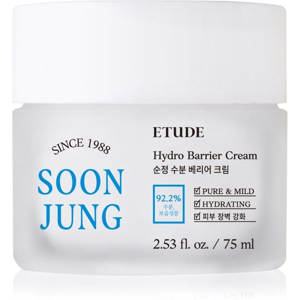 ETUDE ETUDE SoonJung Hydro Barrier Cream интензивен успокояващ и защитен крем за чувствителна и раздразнена кожа 75 мл.
