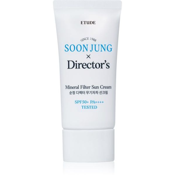 ETUDE ETUDE SoonJung X Directors Sun Cream минерален защитен крем за лице и чувствителни зони SPF 50+ 50 мл.