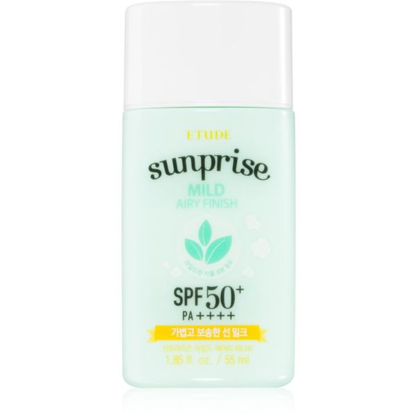 ETUDE ETUDE Sunprise Mild Airy Finish минерален защитен флуид за лице SPF 50+ 55 мл.