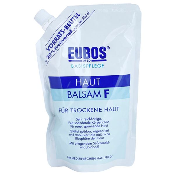 Eubos Eubos Basic Skin Care F хидратиращо мляко за тяло за суха и чувствителна кожа резервен пълнител 400 мл.