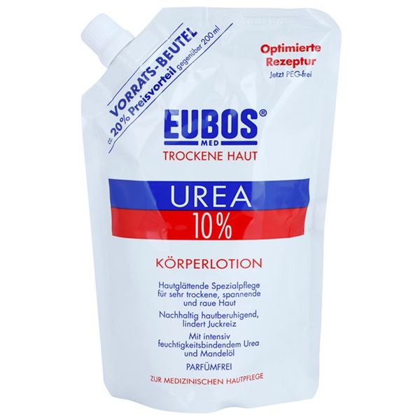 Eubos Eubos Dry Skin Urea 10% хидратиращо мялко за тяло за суха и сърбяща кожа пълнител 400 мл.