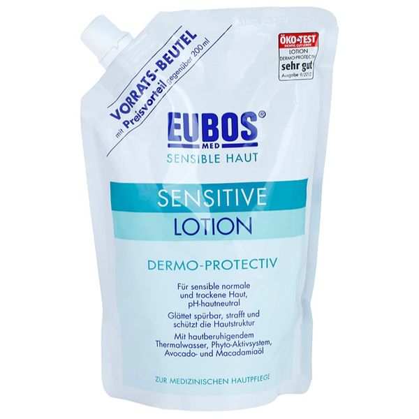 Eubos Eubos Sensitive защитно мляко за суха и чувствителна кожа резервен пълнител 400 мл.