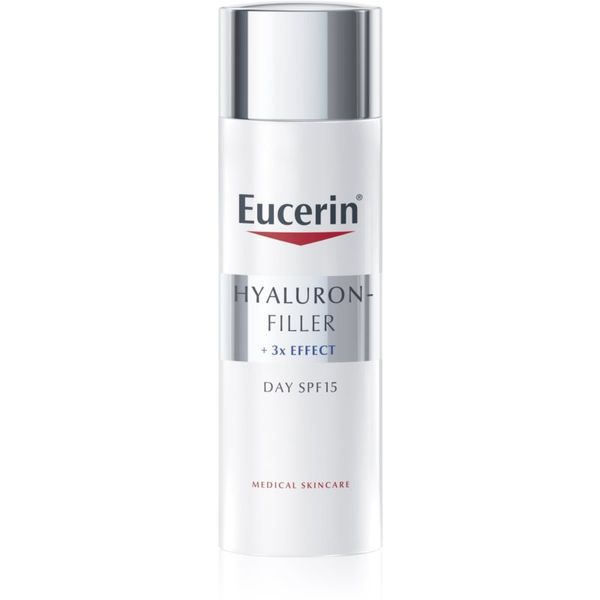 Eucerin Eucerin Hyaluron-Filler + 3x Effect дневен крем  против стареене на кожата SPF 15 50 мл.