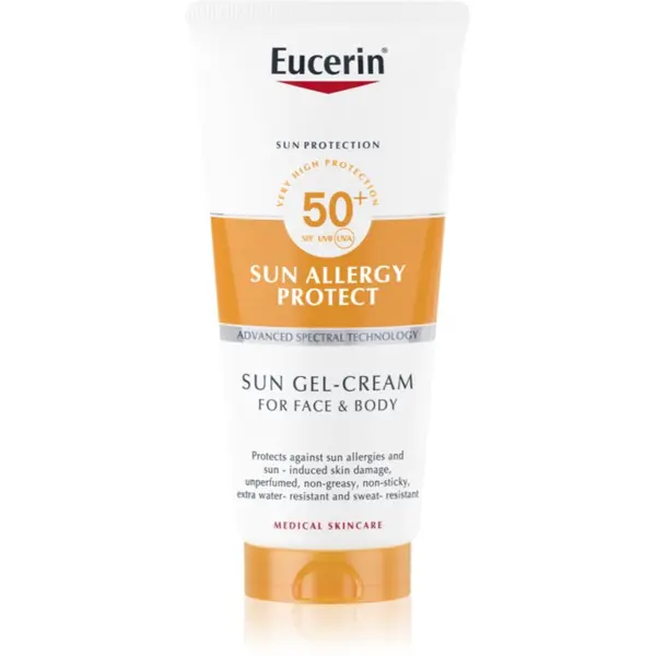 Eucerin Eucerin Sun Allergy Protect защитен гел-крем за лице и тяло SPF 50+ 200 мл.