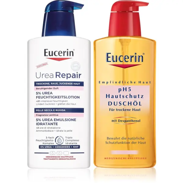 Eucerin Eucerin UreaRepair комплект за суха кожа