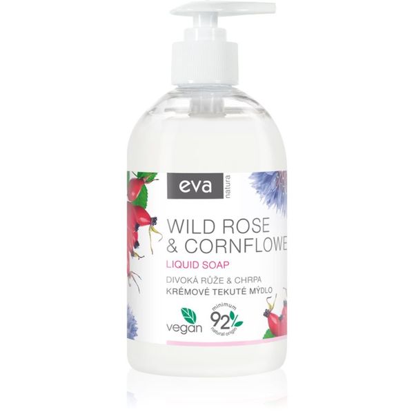 Eva Natura Eva Natura Wild rose & Cornflower кремообразен течен сапун за ръце 500 мл.