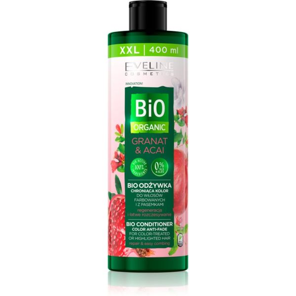 Eveline Cosmetics Eveline Cosmetics Bio Organic Granat & Acai регенериращ балсам за боядисана коса и коса с кичури 400 мл.