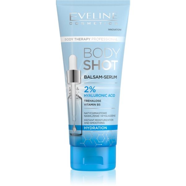 Eveline Cosmetics Eveline Cosmetics Body Shot 2% Hyaluronic Acid дълбоко хидратиращ балсам за суха кожа 200 мл.