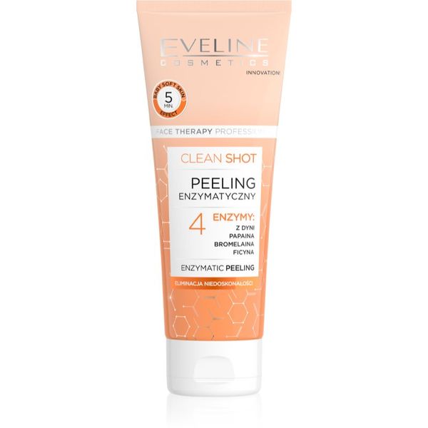 Eveline Cosmetics Eveline Cosmetics Clean Shot 4 Enzymes ензиматичен пилинг против несъвършенства на кожата 75 мл.
