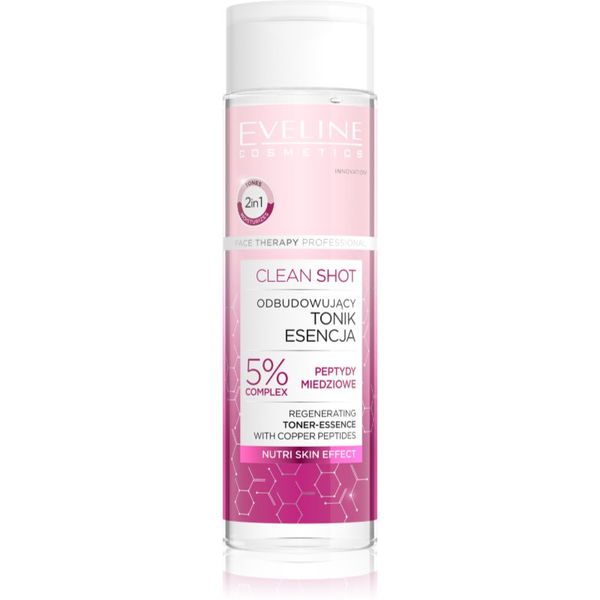 Eveline Cosmetics Eveline Cosmetics Clean Shot 5% Copper Peptide Complex ревитализиращ тоник 200 мл.