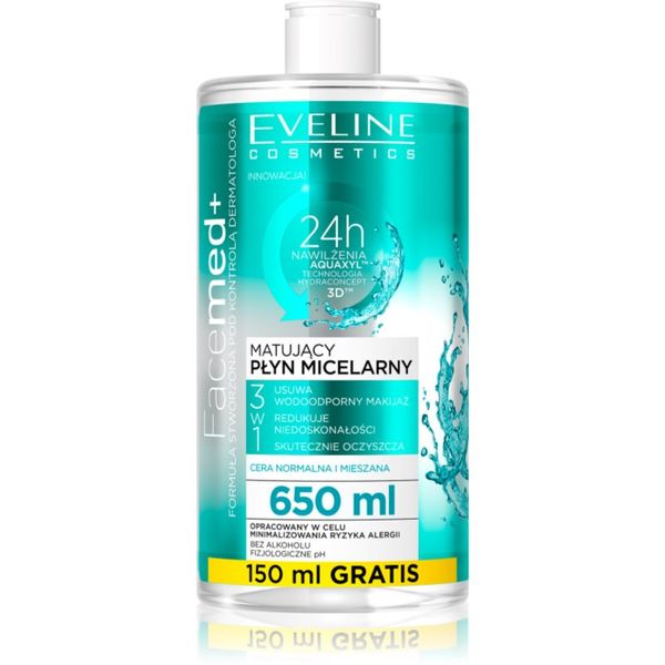 Eveline Cosmetics Eveline Cosmetics FaceMed+ матираща мицеларна вода 650 мл.