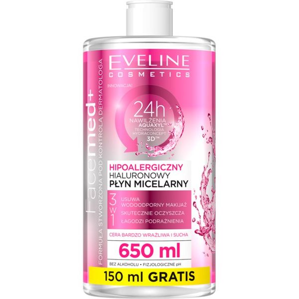 Eveline Cosmetics Eveline Cosmetics FaceMed+ почистваща мицеларна вода 650 мл.