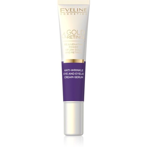 Eveline Cosmetics Eveline Cosmetics Gold & Retinol кремообразен серум против бръчки за околоочния контур 20 мл.