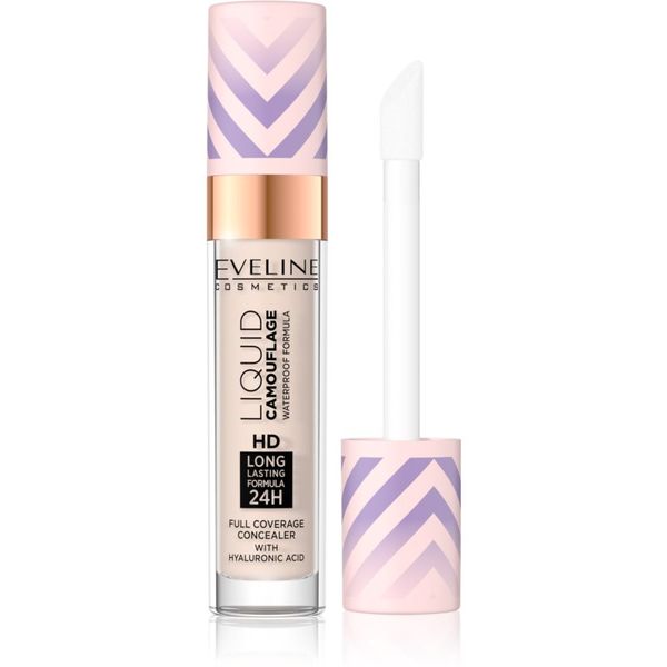 Eveline Cosmetics Eveline Cosmetics Liquid Camouflage водоустойчив коректор с хиалуронова киселина цвят 01 Light Porcelain 7,5 мл.