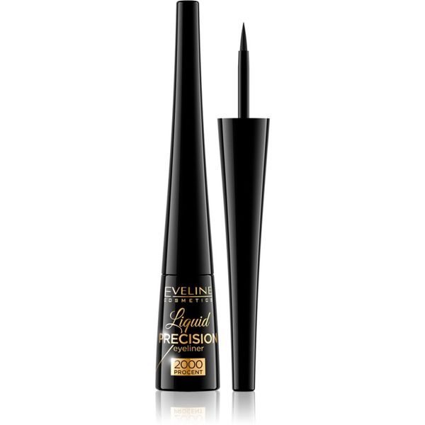 Eveline Cosmetics Eveline Cosmetics Liquid Precision 2000 Procent очна линия с матиращ ефект цвят Black 4 мл.