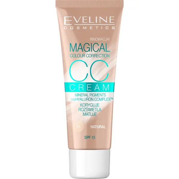 Eveline Cosmetics Eveline Cosmetics Magical Colour Correction CC крем SPF 15 цвят 51 Natural 30 мл.