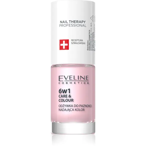 Eveline Cosmetics Eveline Cosmetics Nail Therapy Care & Colour балсам за нокти 6 в 1 цвят Pink 5 мл.