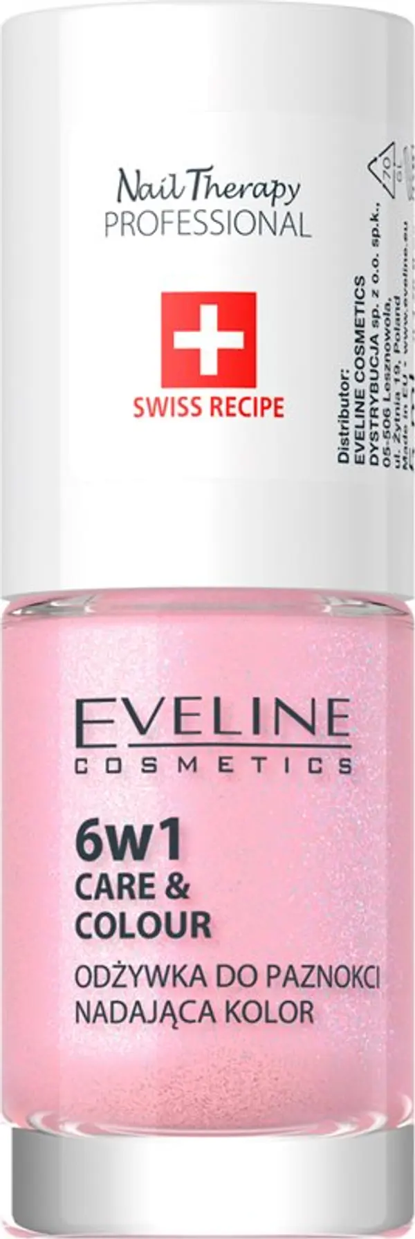 Eveline Cosmetics Eveline Cosmetics Nail Therapy Care & Colour балсам за нокти 6 в 1 цвят Shimmer Pink 5 мл.