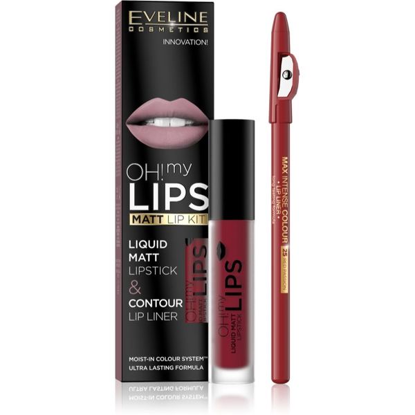 Eveline Cosmetics Eveline Cosmetics OH! my LIPS Matt комплект за устни 17 2 бр.