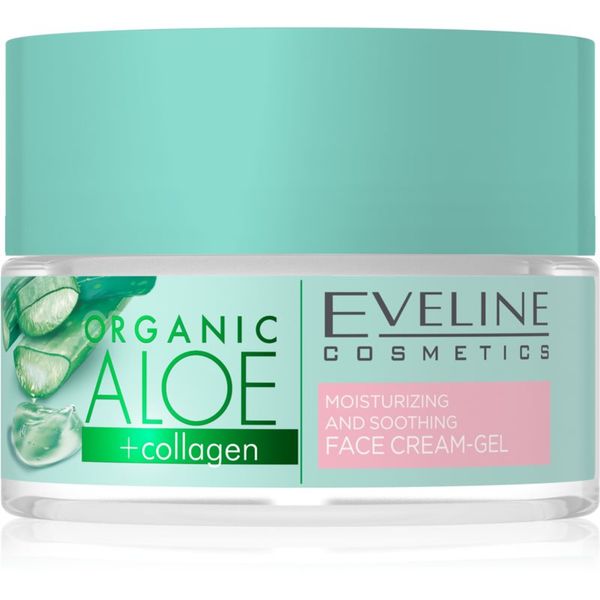 Eveline Cosmetics Eveline Cosmetics Organic Aloe+Collagen активен интензивен хидратиращ гел-крем с успокояващ ефект 50 мл.
