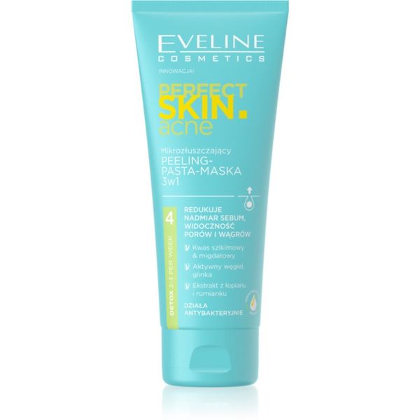Eveline Cosmetics Eveline Cosmetics Perfect Skin .acne ексфолираща маска 3 в 1 75 мл.