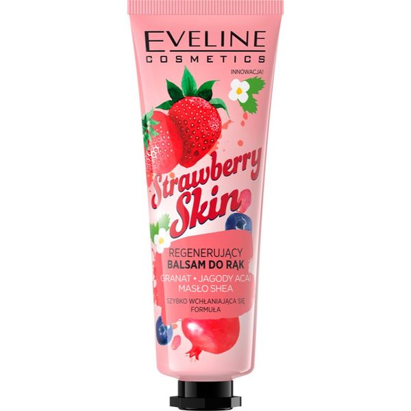 Eveline Cosmetics Eveline Cosmetics Strawberry Skin балсам-грижа за ръце  с аромат на ягоди 50 мл.