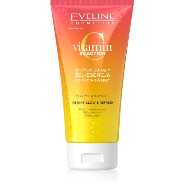 Eveline Cosmetics Eveline Cosmetics Vitamin C 3x Action почистващ гел s AHA 150 мл.