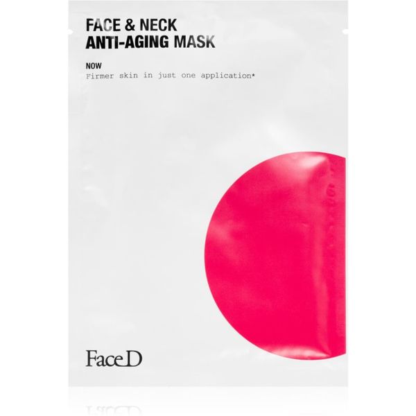 Face D Face D Face & Neck платнена маска против стареене на кожата 25 мл.
