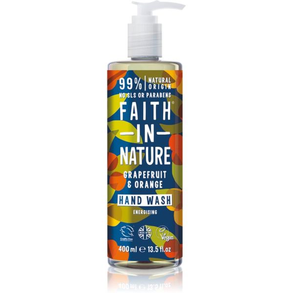 Faith In Nature Faith In Nature Grapefruit & Orange натурален течен сапун за ръце 400 мл.