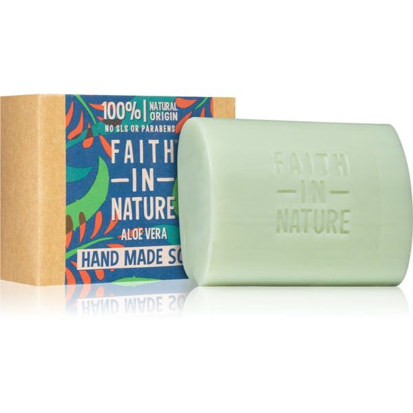 Faith In Nature Faith In Nature Hand Made Soap Aloe Vera естествен твърд сапун с алое вера 100 гр.