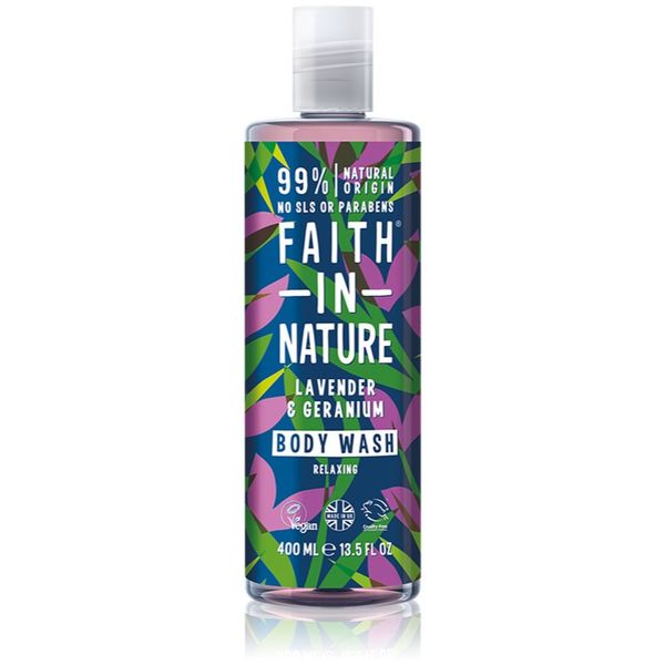 Faith In Nature Faith In Nature Lavender & Geranium релаксиращ душ гел 400 мл.