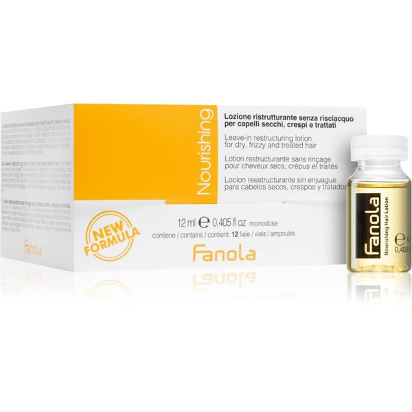 Fanola Fanola Nourishing интезивен хидратиращ серум за суха и увредена коса 12x12 мл.
