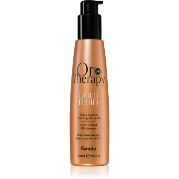Fanola Fanola Oro Therapy Gold Fluid мляко за коса с 24 каратово злато 200 мл.