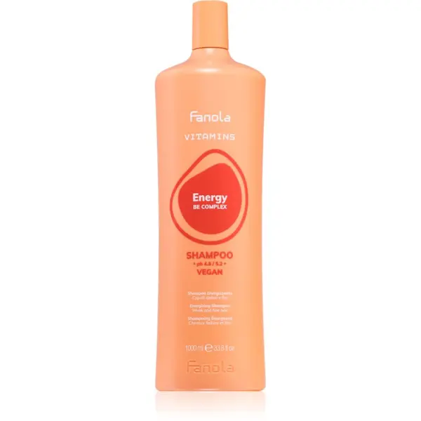 Fanola Fanola Vitamins Energizing Shampoo енергизиращ шампоан за тънка коса със склонност към косопад 1000 мл.