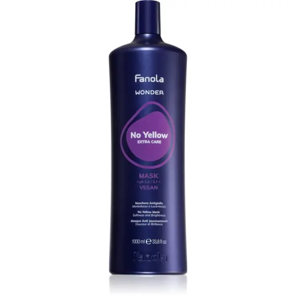 Fanola Fanola Wonder No Yellow Extra Care Mask маска за коса неутрализиращ жълтеникавите оттенъци 1000 мл.