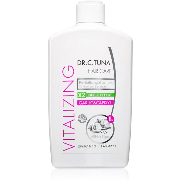 Farmasi Farmasi Dr. C. Tuna Garlic & Capixyl възстановяващ шампоан за тънка и увредена коса 500 мл.