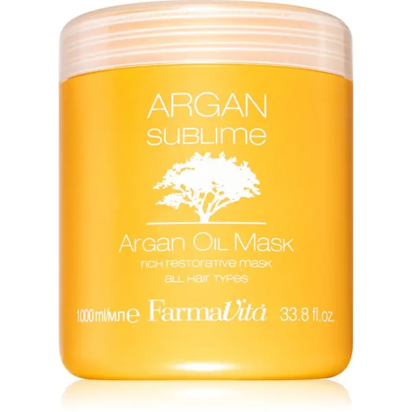 FarmaVita FarmaVita Argan Sublime регенерираща и хидратираща маска за коса. 1000 мл.