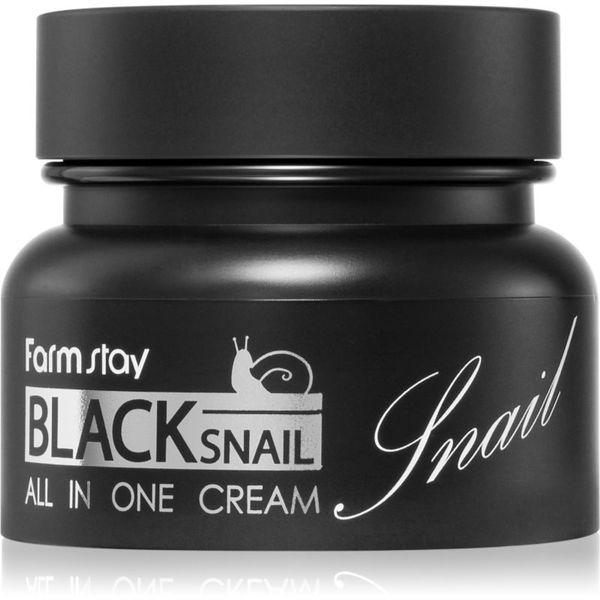 Farmstay Farmstay Black Snail All-In One подхранващ крем за лице с екстракт от охлюви 100 мл.