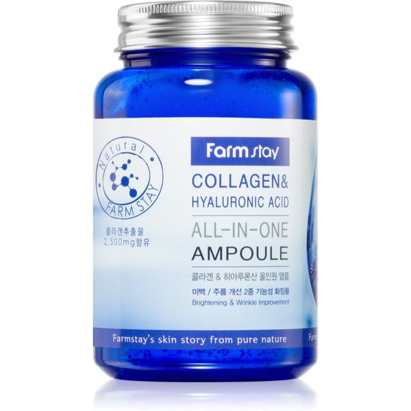 Farmstay Farmstay Collagen & Hyaluronic Acid All-In-One Ampoule ревитализиращ серум за лице 250 мл.