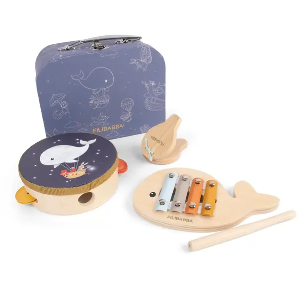 FILIBABBA FILIBABBA Play Set My First Wooden Toy Instruments музикална играчка за деца 3 бр.